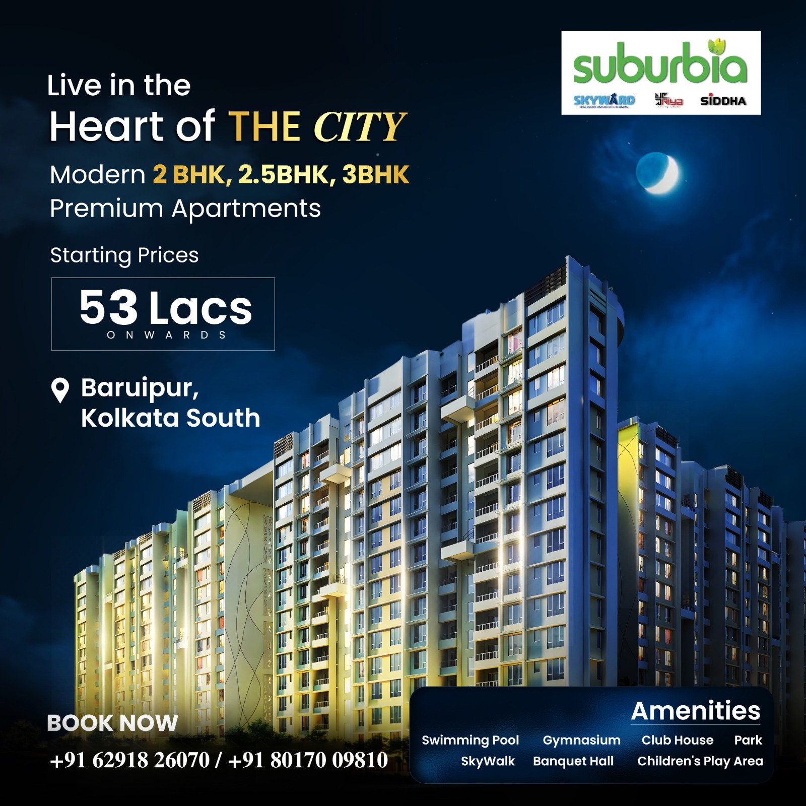 Siddha Suburbia Facebook ad: Looking for a 2 or 3BHK in South…