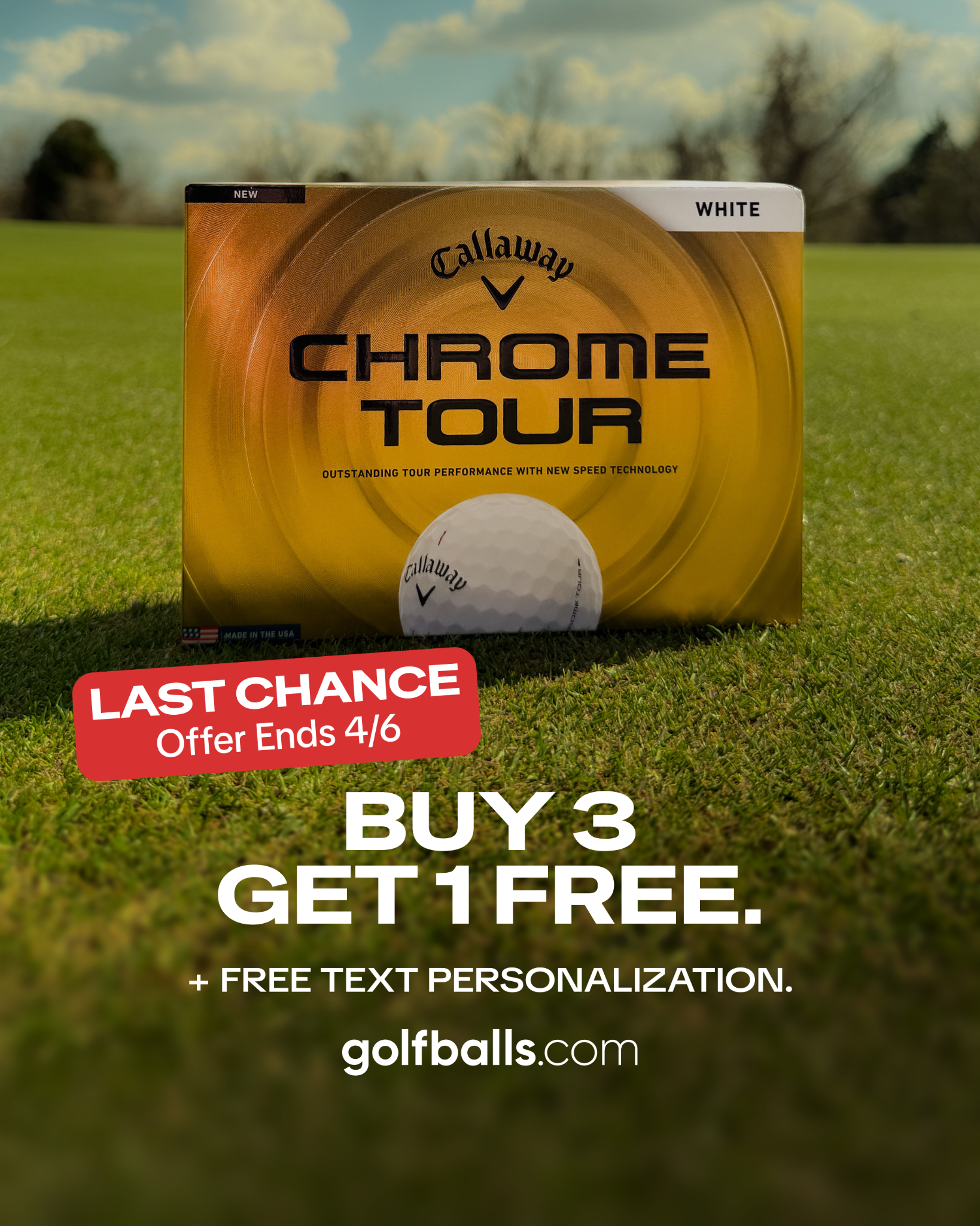 Golfballs.com Facebook ad