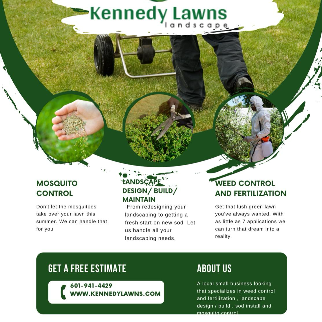 Kennedy Lawns LLC Facebook ad: Landscaping & Lawn Care Service Bartlett TN | Kennedy Lawns