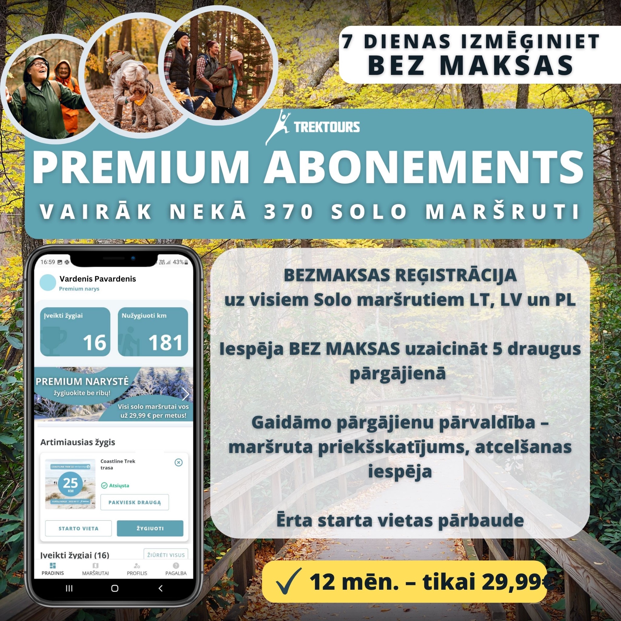 TrekTours Latvia Facebook ad: Solo pārgājieni - TrekTours Latvia