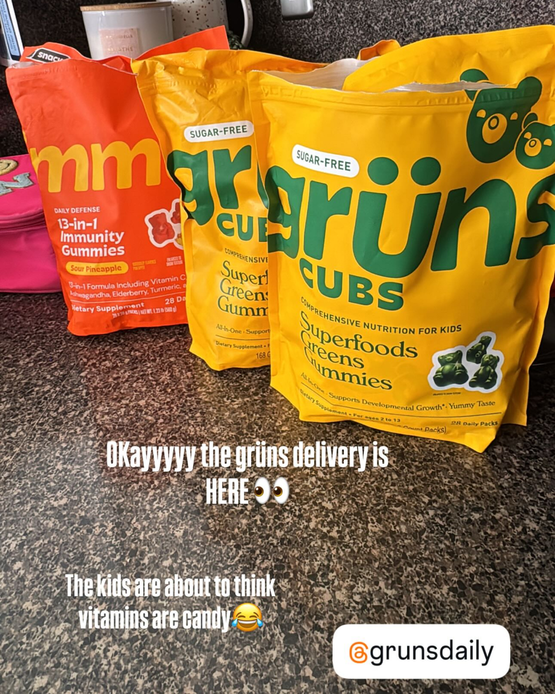 Grüns Kids Facebook ad