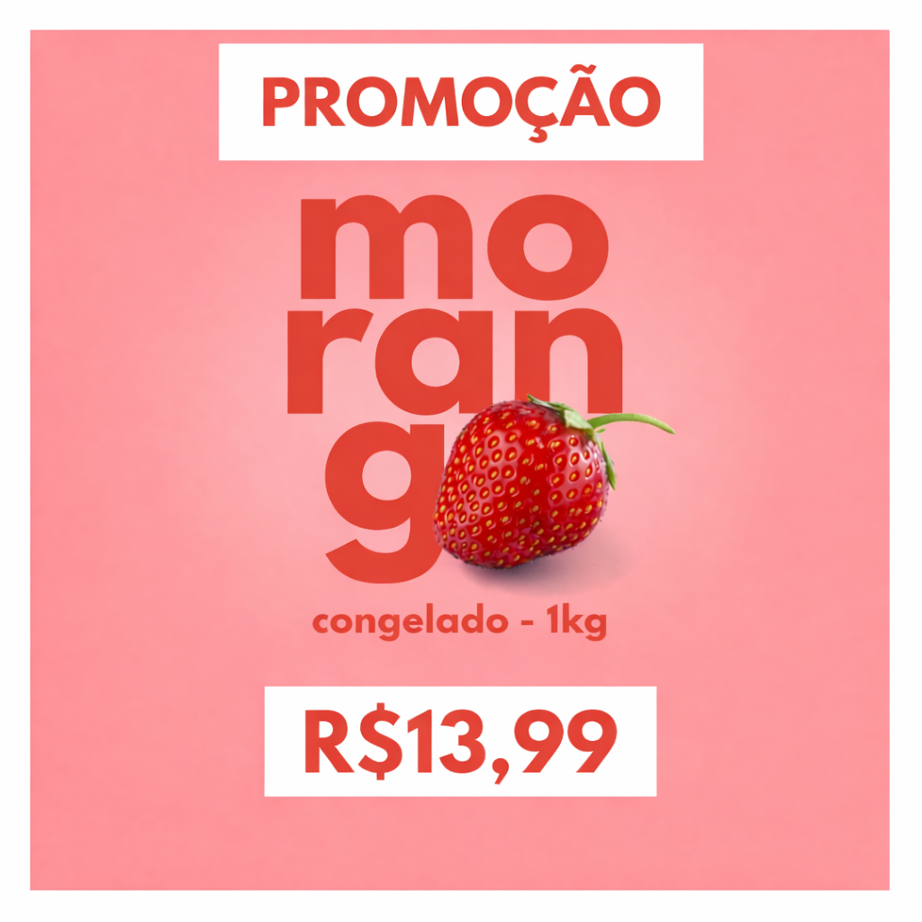 Tropical Fruit Facebook ad: Morango 100% Natural