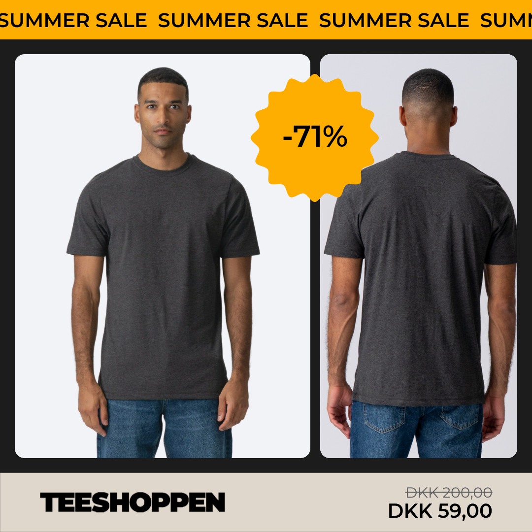 TEESHOPPEN Facebook ad: TEESHOPPENS sommerudsalg er i gang - og priserne…