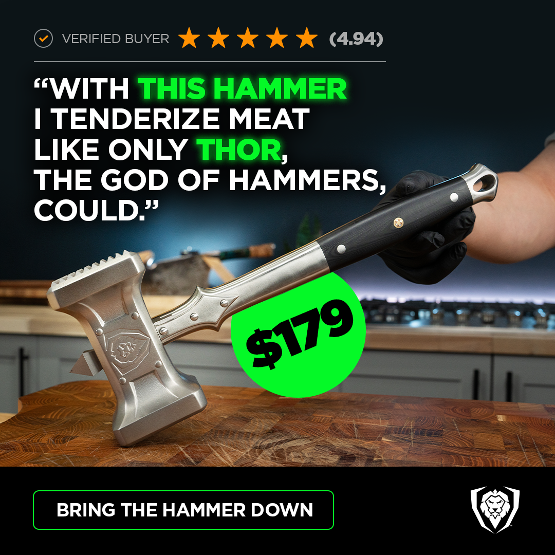 Dalstrong Facebook ad: Meat Tenderizer 15 | Dual Sided, Heavy Duty & Extra-Large…