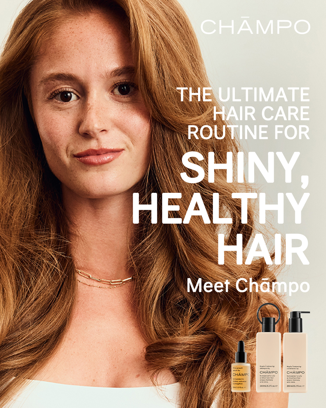 Chāmpo Haircare Facebook ad
