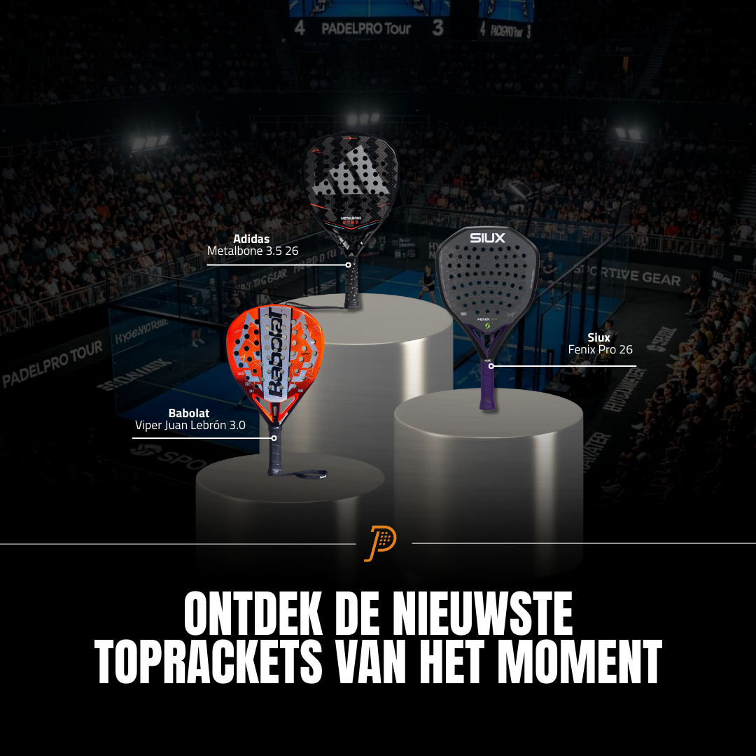 Justpadel.com Facebook ad: De nieuwste padel rackets bij Justpadel