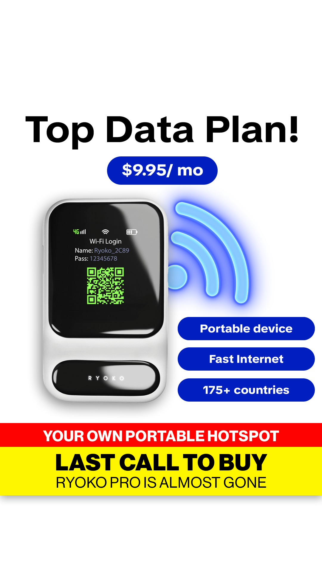 Ryoko Facebook ad: Why Pay $100/Month When $9 Gets You Unlimited Data?