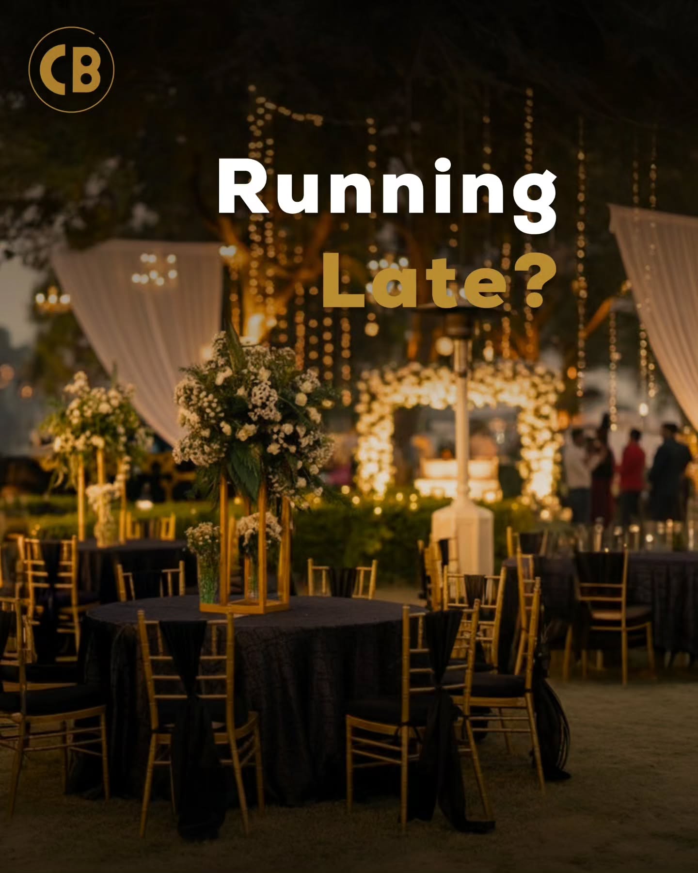 Chai Break Catering Facebook ad: Good events take time.