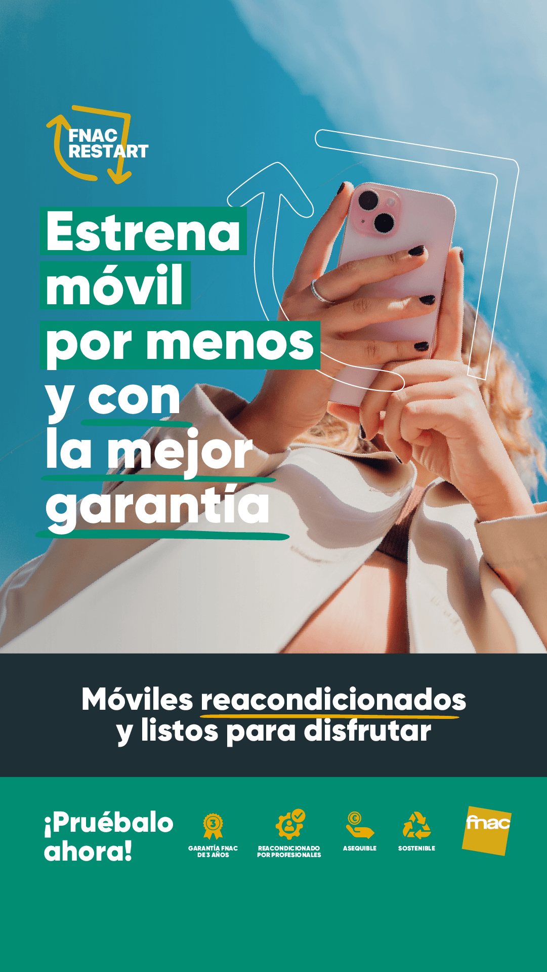 Fnac España Facebook ad: Reacondicionados Restart