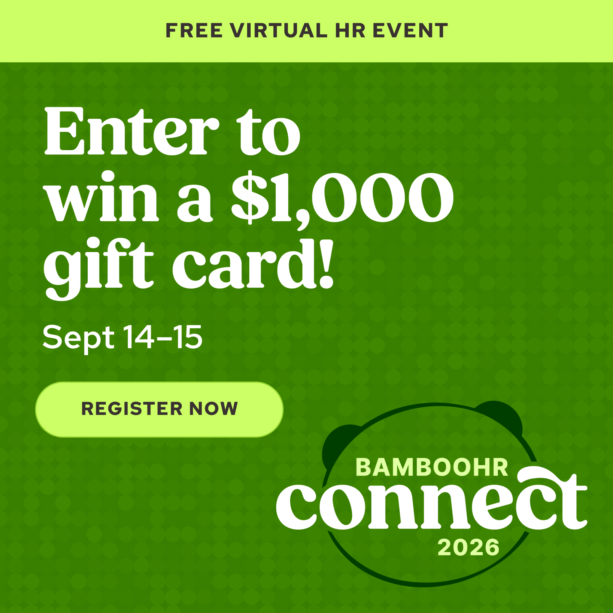 BambooHR Facebook ad: Build Your HR Future with Confidence