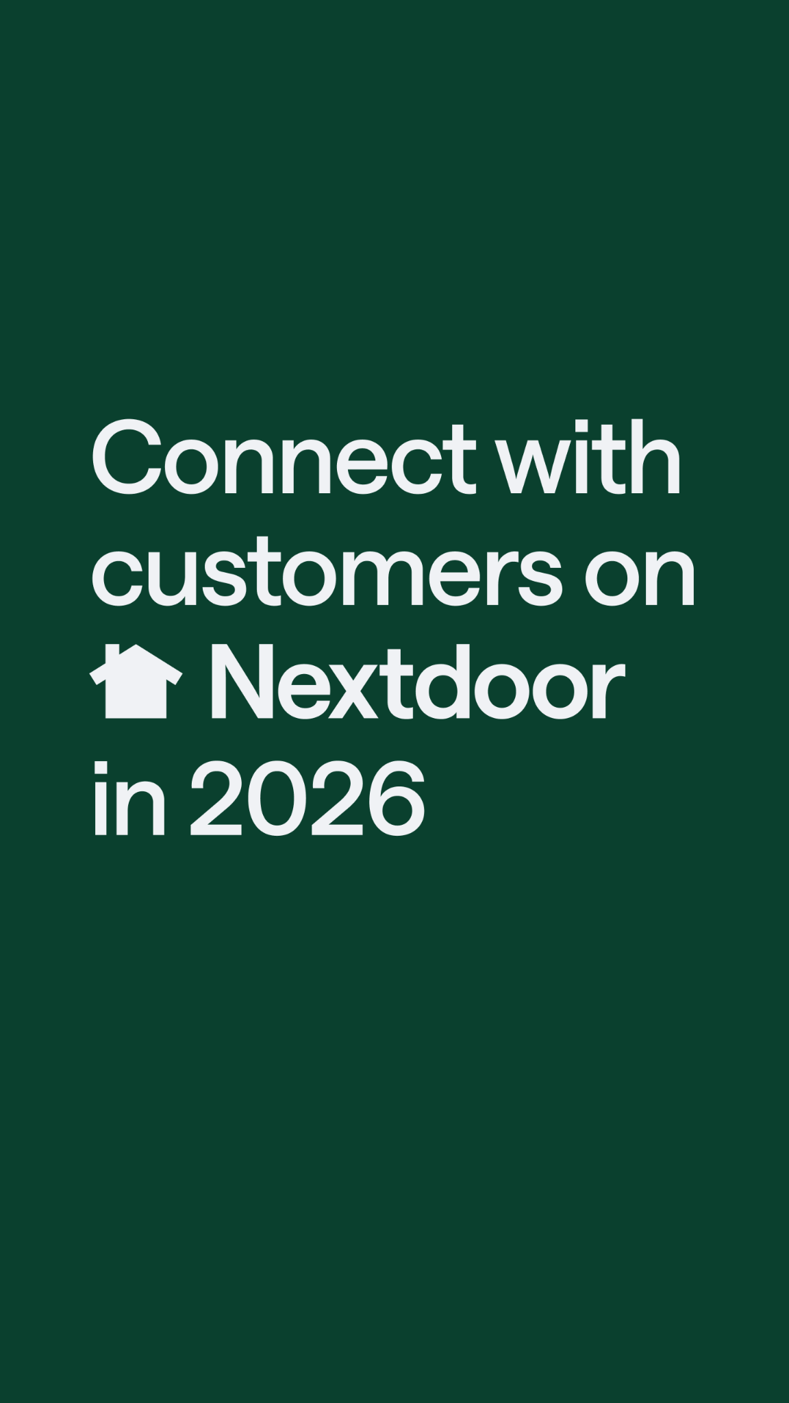 Nextdoor for Business Facebook ad
