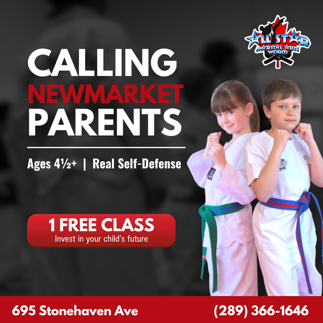 All Star Martial Arts Newmarket Facebook ad from May 6, 2026