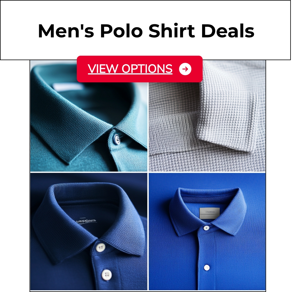 SwiftResults Surge Facebook ad: Men's Polo Shirt Deals