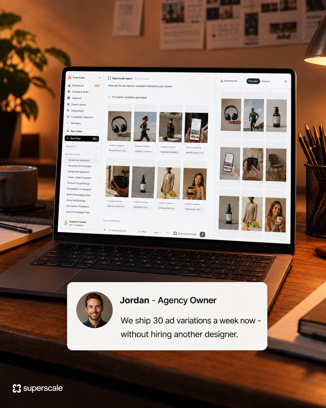 Superscale AI Facebook ad: Meet your AI creative strategist