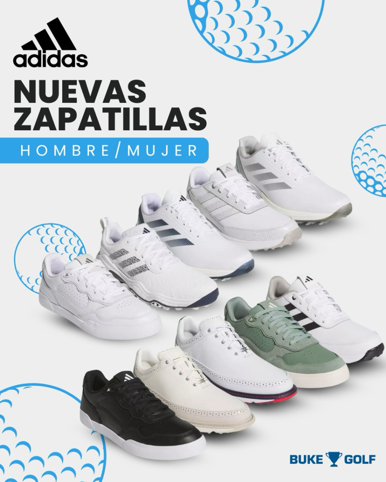 Buke Golf Shop Facebook ad: Descubrí todas las zapatillas que tenemos para vos!