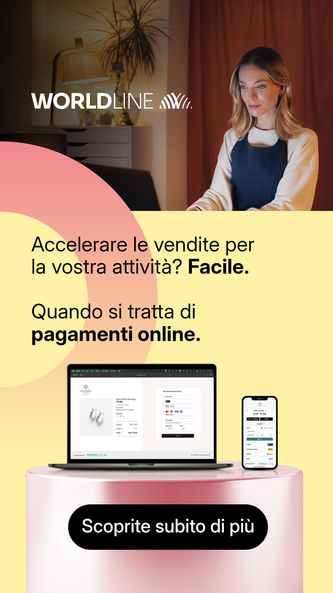 Worldline Switzerland Facebook ad
