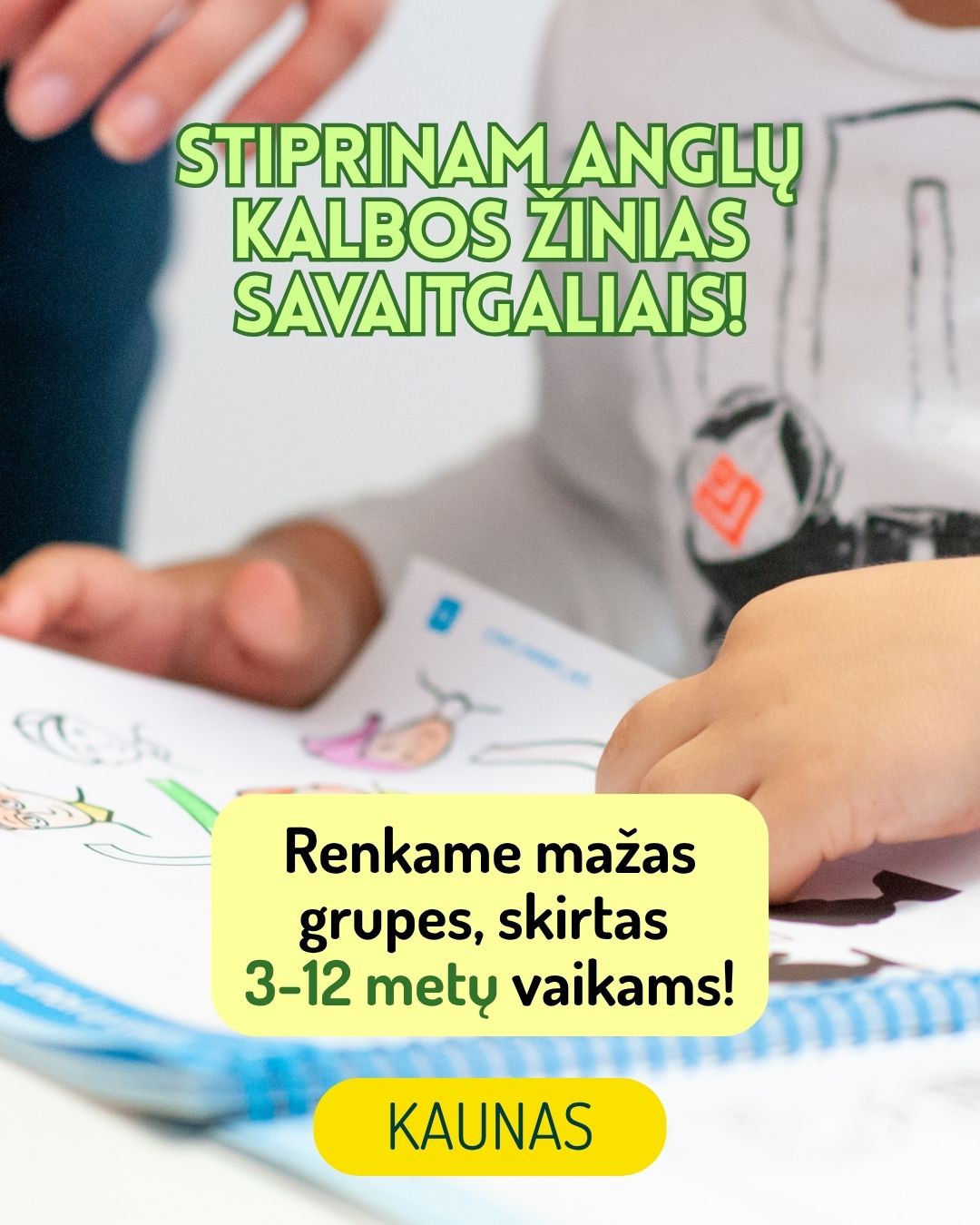 Vivus English Language House Facebook ad: Nemokama pažintinė pamoka_ registracija