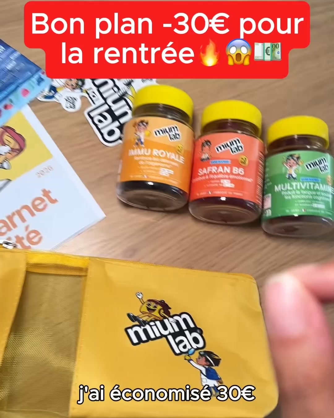 Mium Lab Facebook ad: 3 Cadeaux Offerts
