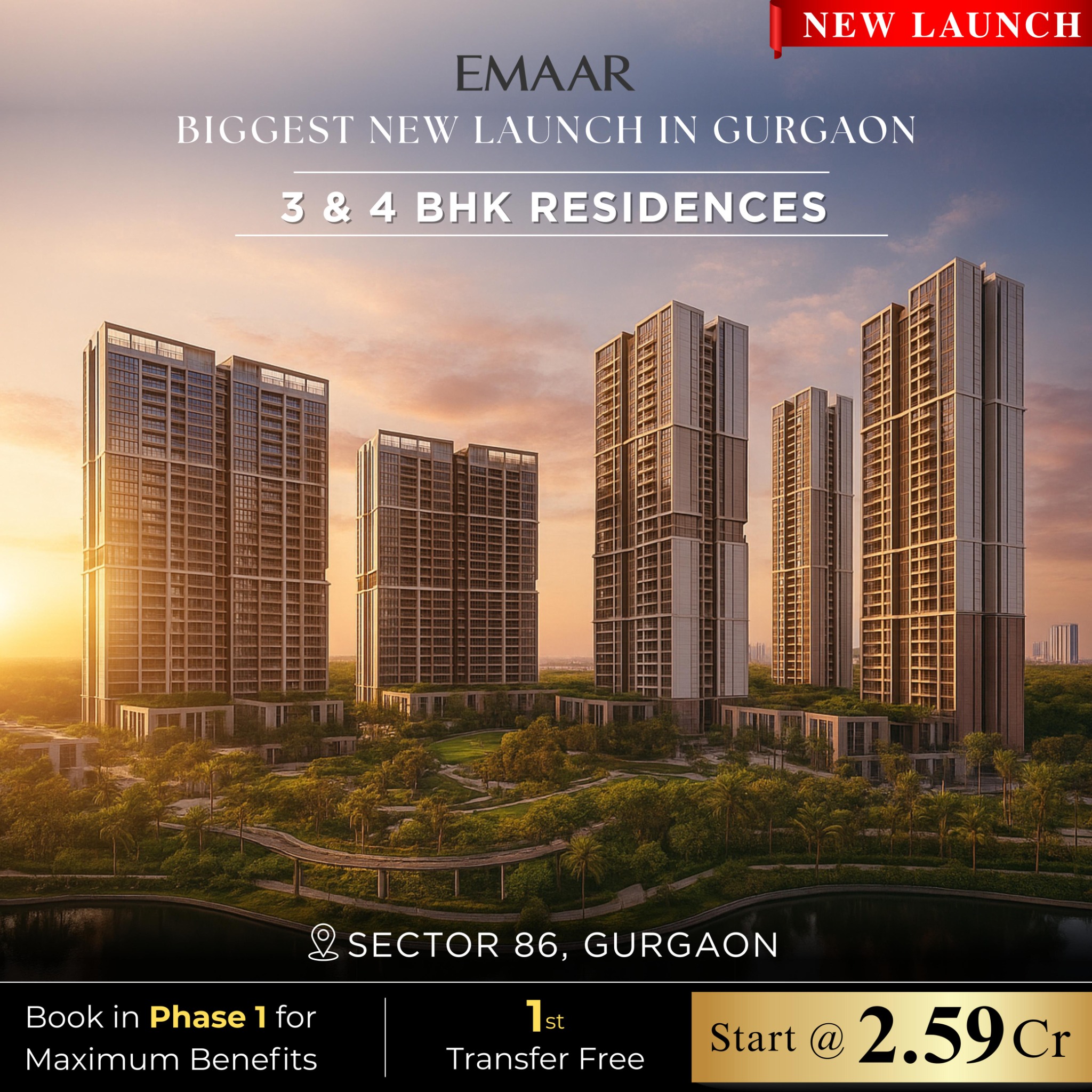 Emaar Projects In Gurugram Facebook ad