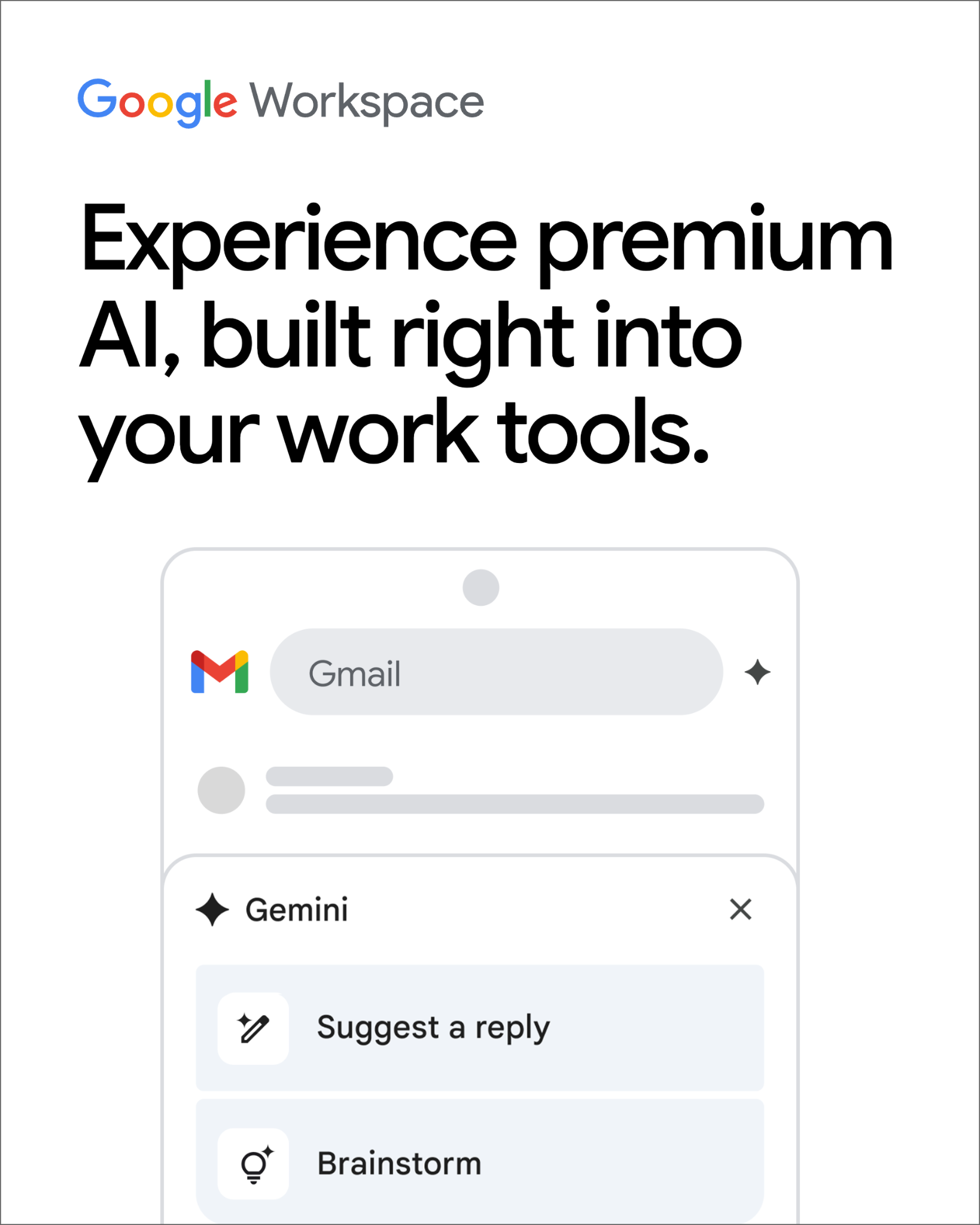 Google Workspace Facebook ad