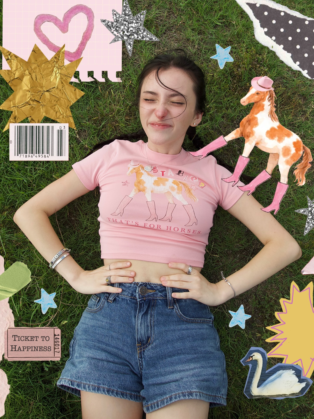 Please Hold Facebook ad: new tees. who dis?