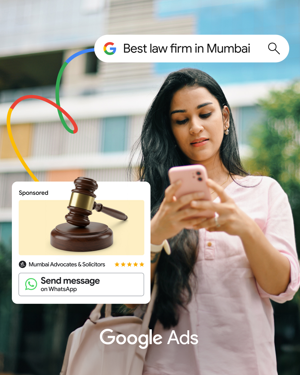 Google Ads Facebook ad: Connect with customers as they search