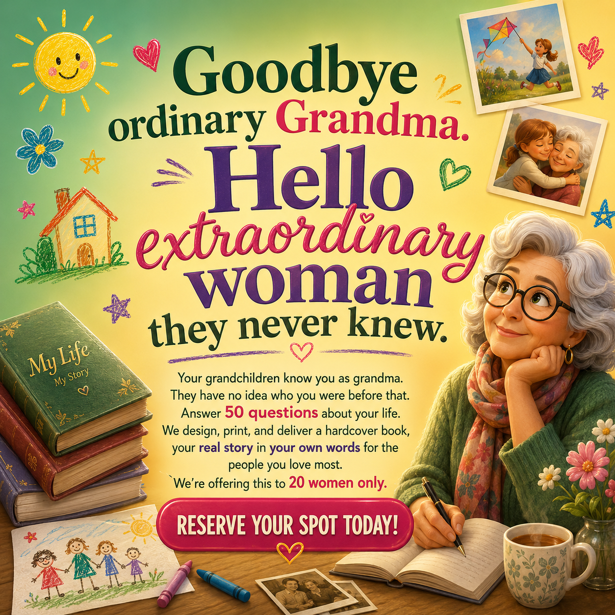 Memowrite Facebook ad