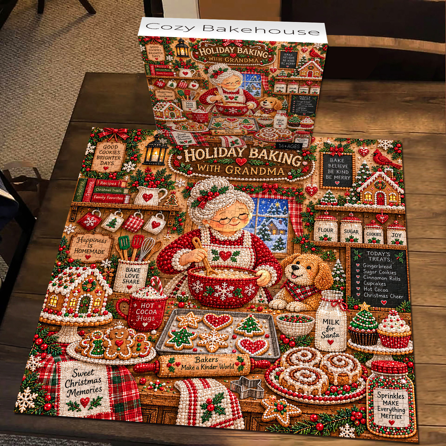 Fun-Puzzle Facebook ad: Cozy Bakehouse Jigsaw Puzzle 1000 Pieces