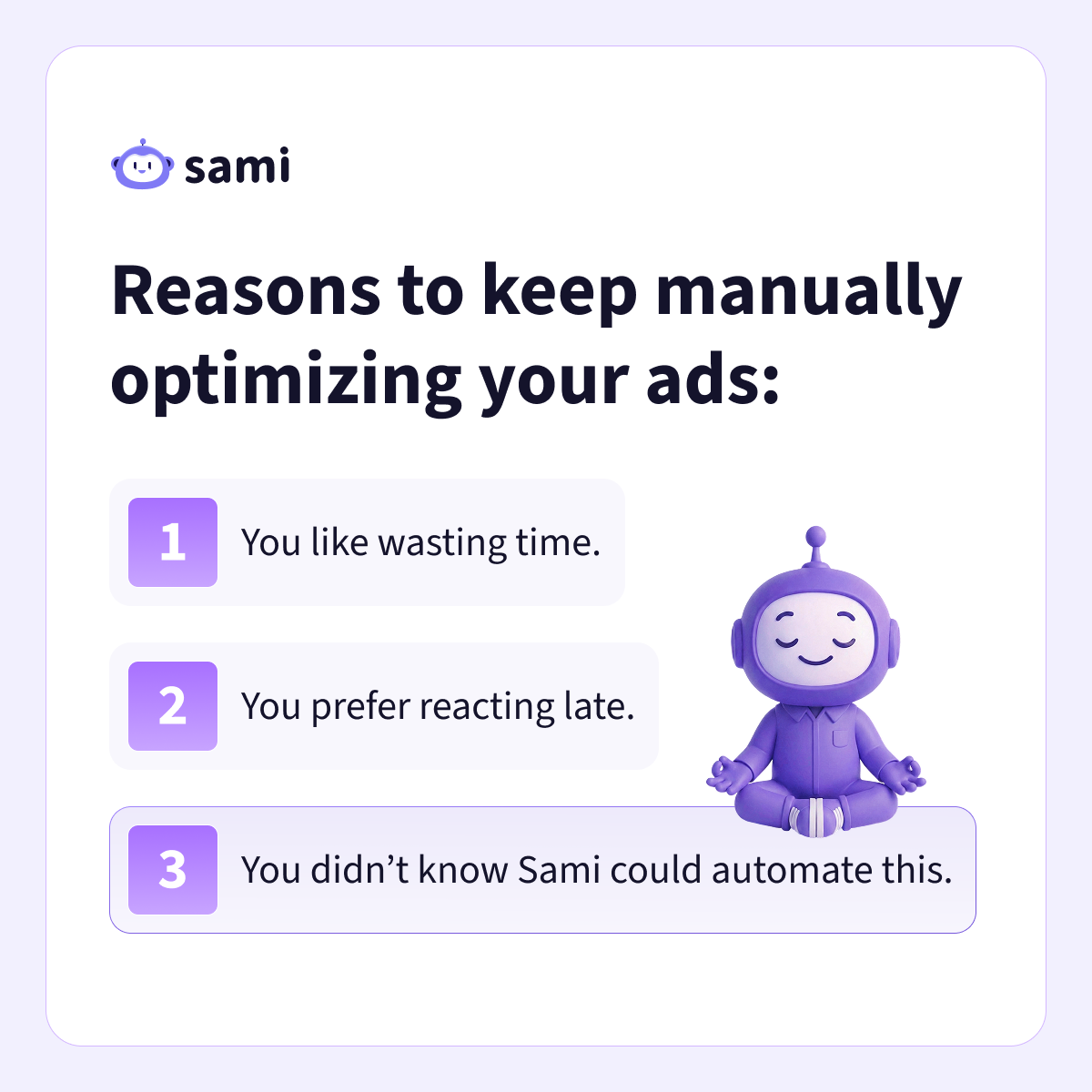 Sami Facebook ad
