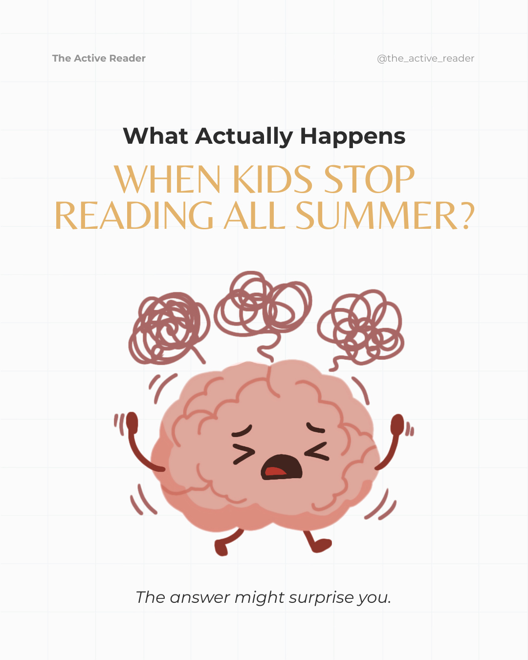 The Active Reader Facebook ad: Every year, parents hear warnings about the summer…