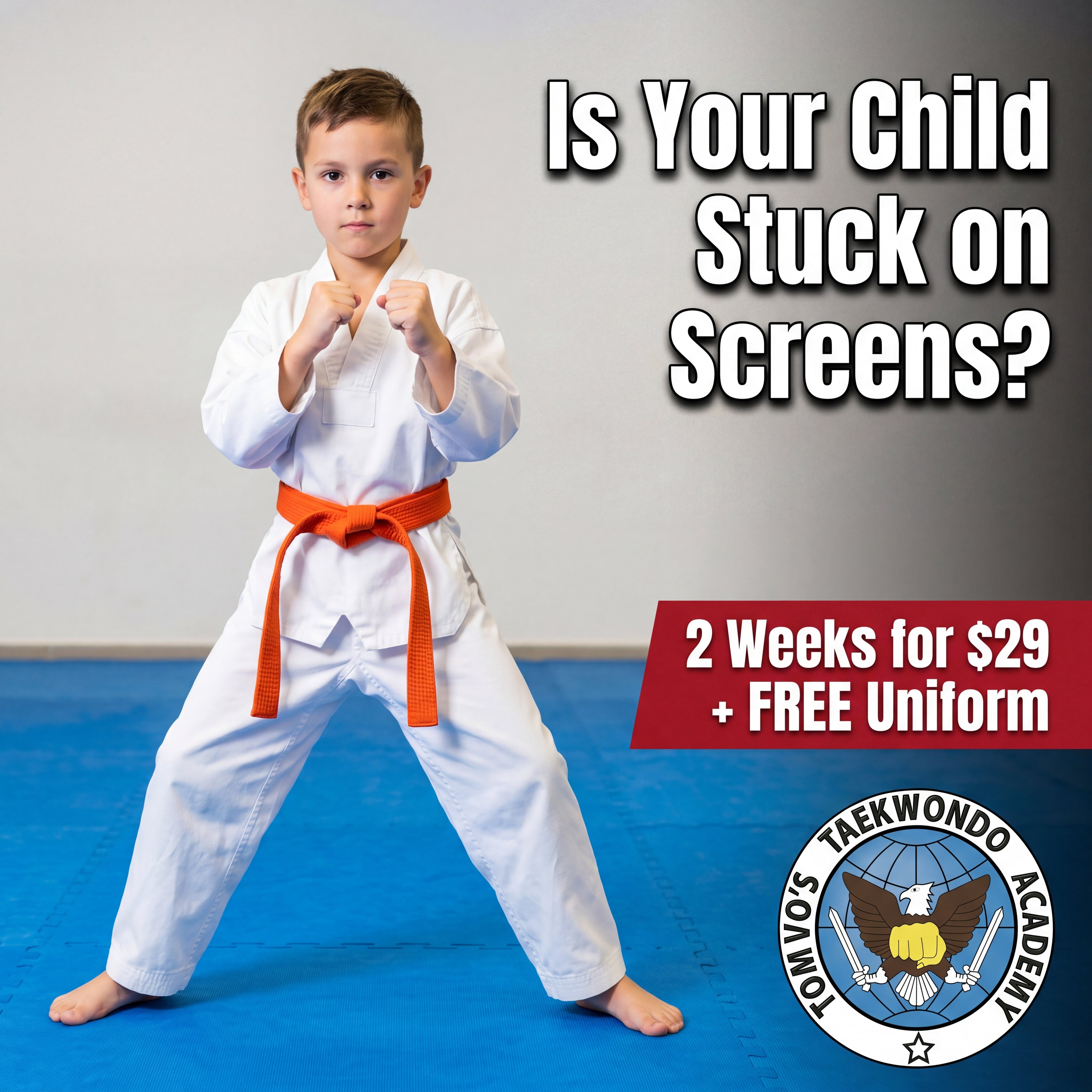 Orange Martial Arts - Tom Vo's Taekwondo Facebook ad