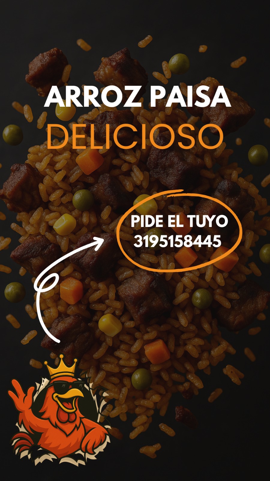 Chicken King - oriente. Facebook ad: Pide tu domicilio