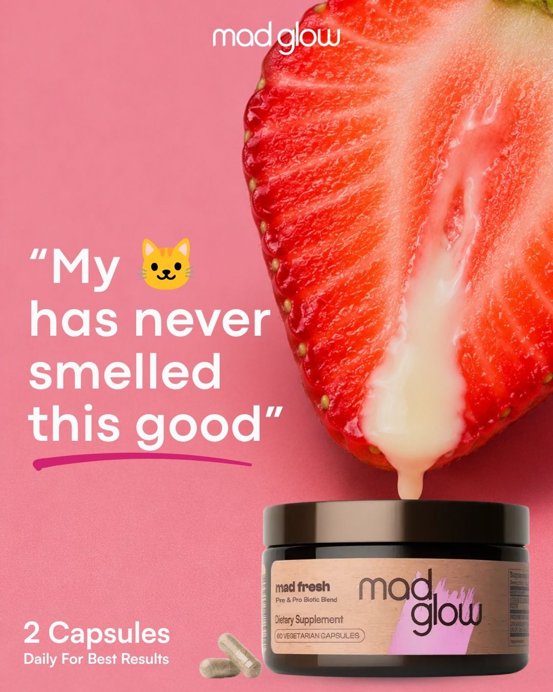 Mad Glow Facebook ad