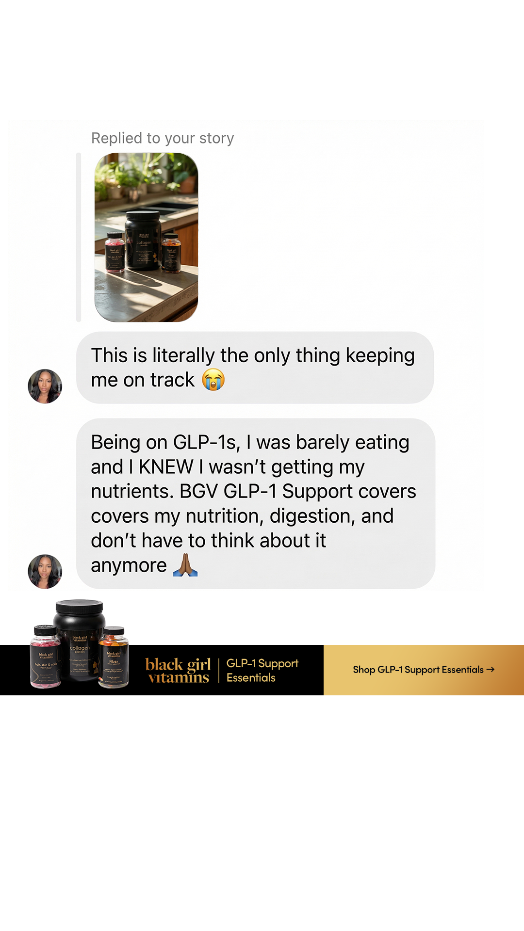 Black Girl Vitamins Facebook ad