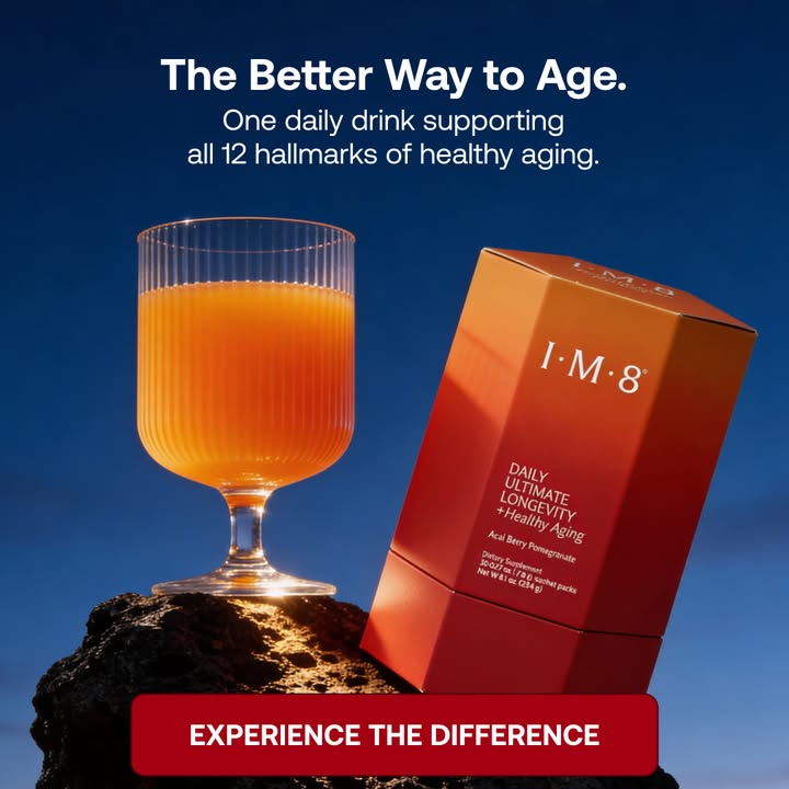 IM8 Global Facebook ad: Longevity Starts at the Cellular Level