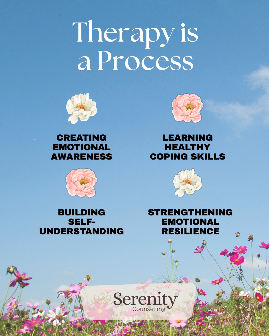 Serenity Counselling Facebook ad: Therapy is not about fixing yourself.