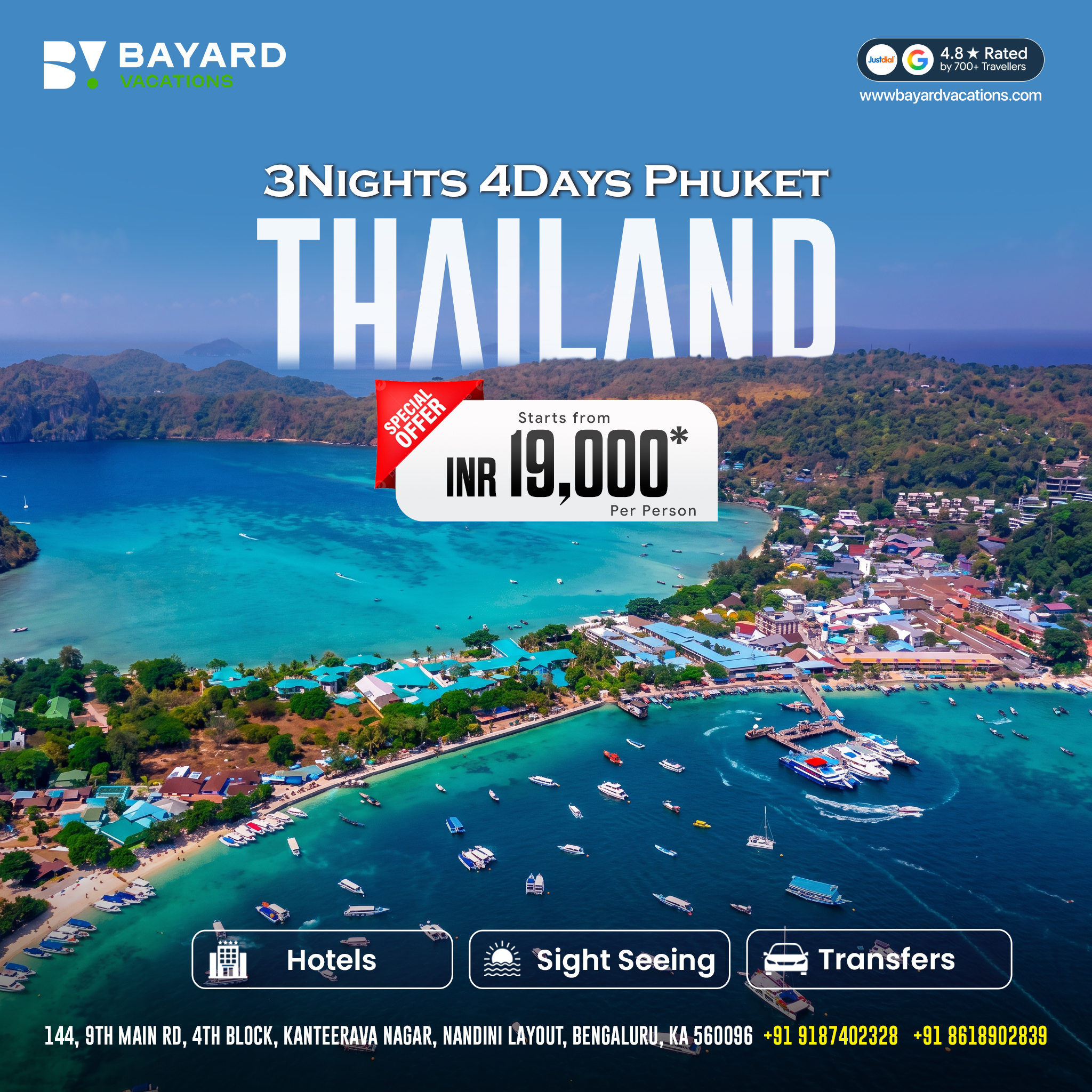Bayard Vacations Facebook ad: Dreaming of Thailand?