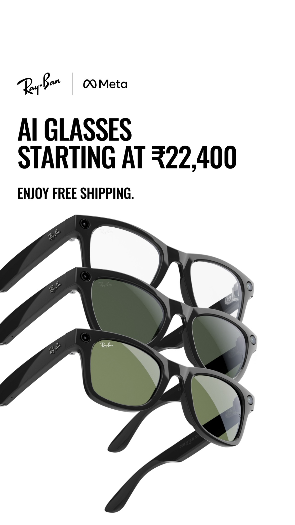 Ray-Ban Meta Facebook ad