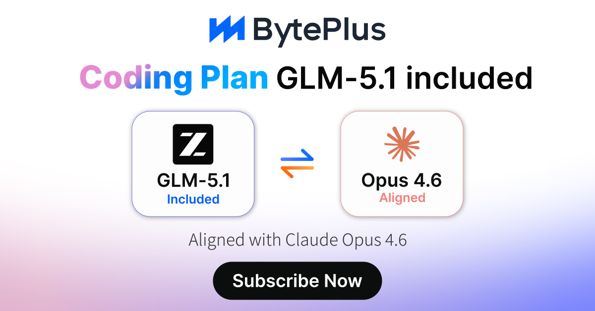 BytePlus Global Facebook ad: GLM-5.1 Official Launch