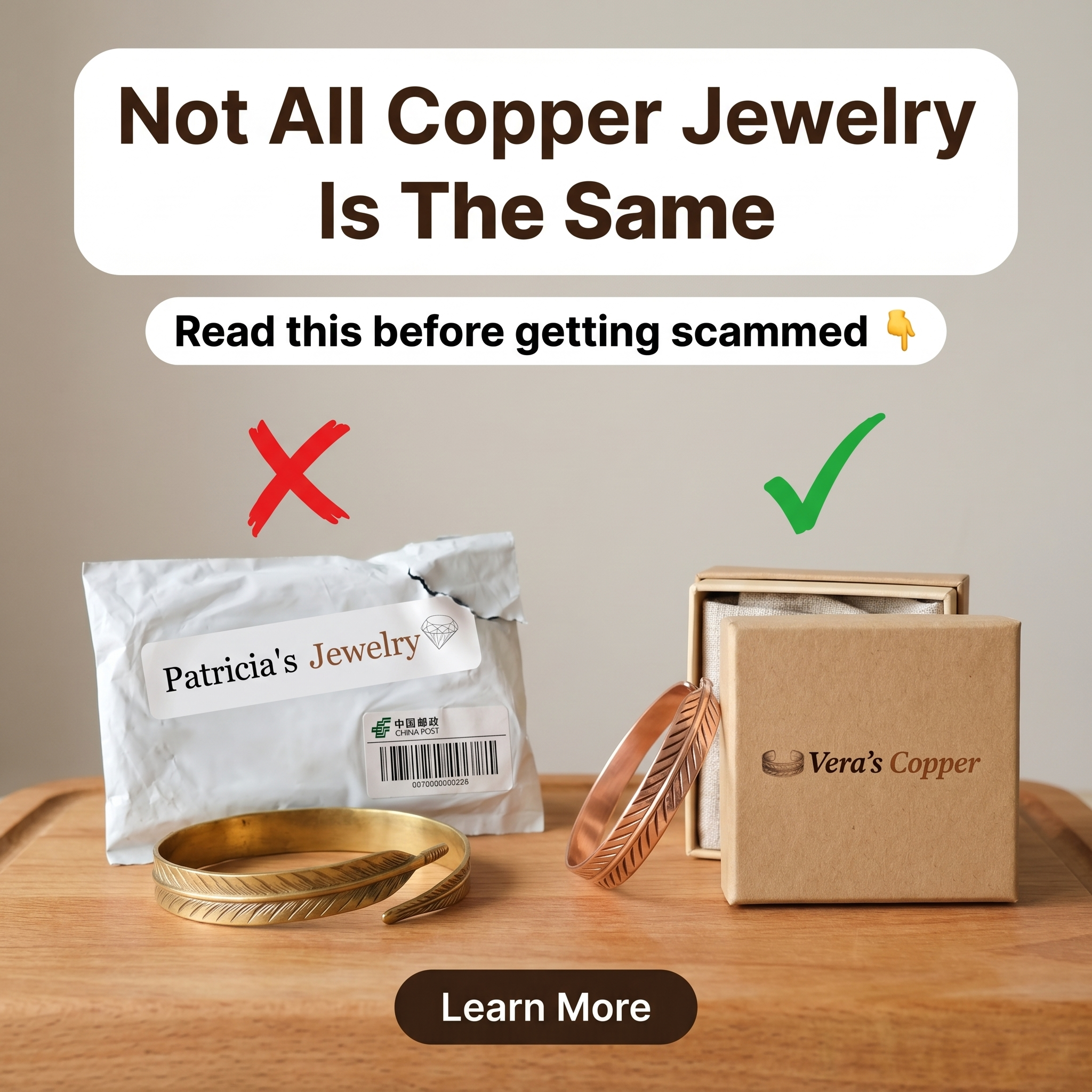 Vera’s Copper Facebook ad