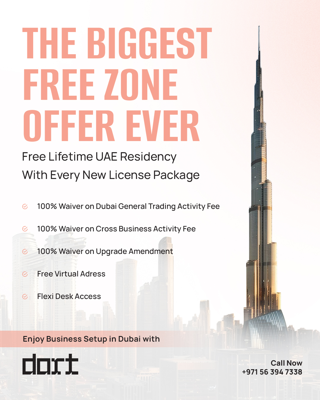 DART UAE Facebook ad