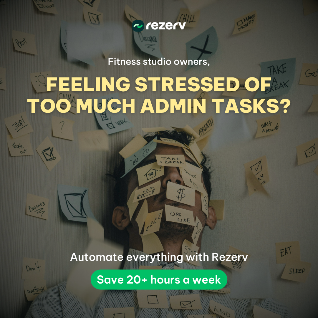 Rezerv Facebook ad: Launch Your Zero Admin Fitness Studio in 24 Hours