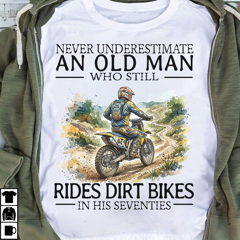 Shirt Mode On Facebook ad: dirtbikes-never-om70-eng-0904