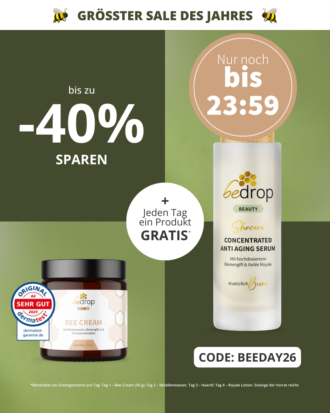 Bedrop #natürlichbiene Facebook ad