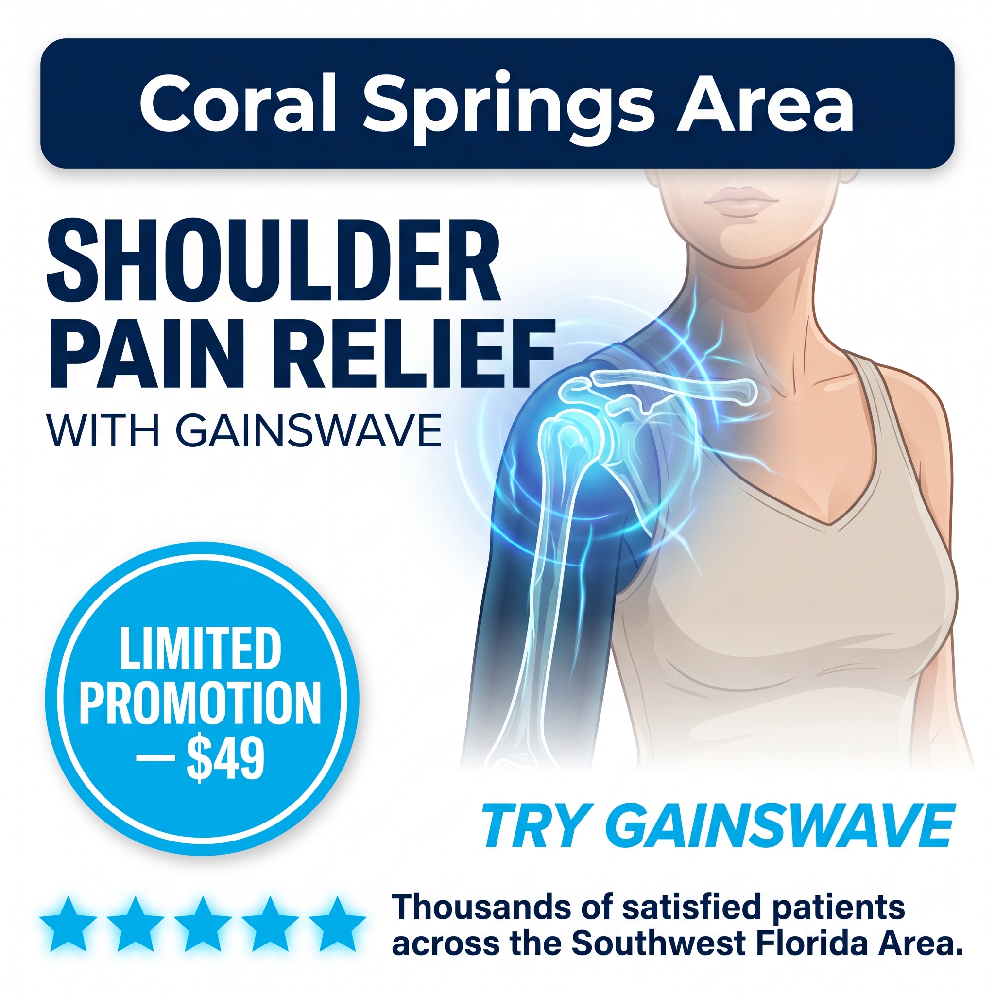 The Point of Wellness Facebook ad: New Pain Relief Option! Claim Your $49 Special Offer