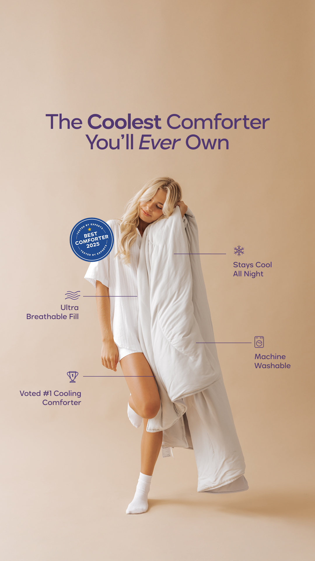 Mellow Comforters Facebook ad