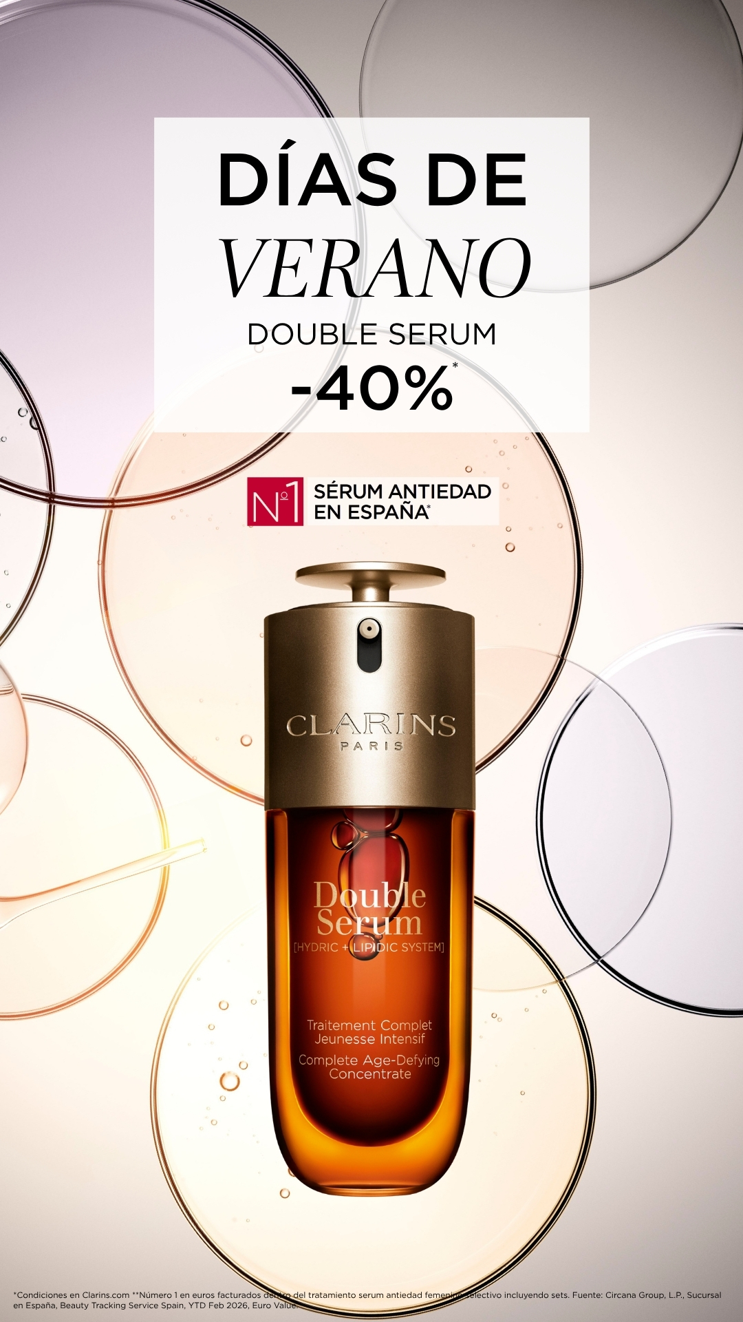 Clarins Facebook ad