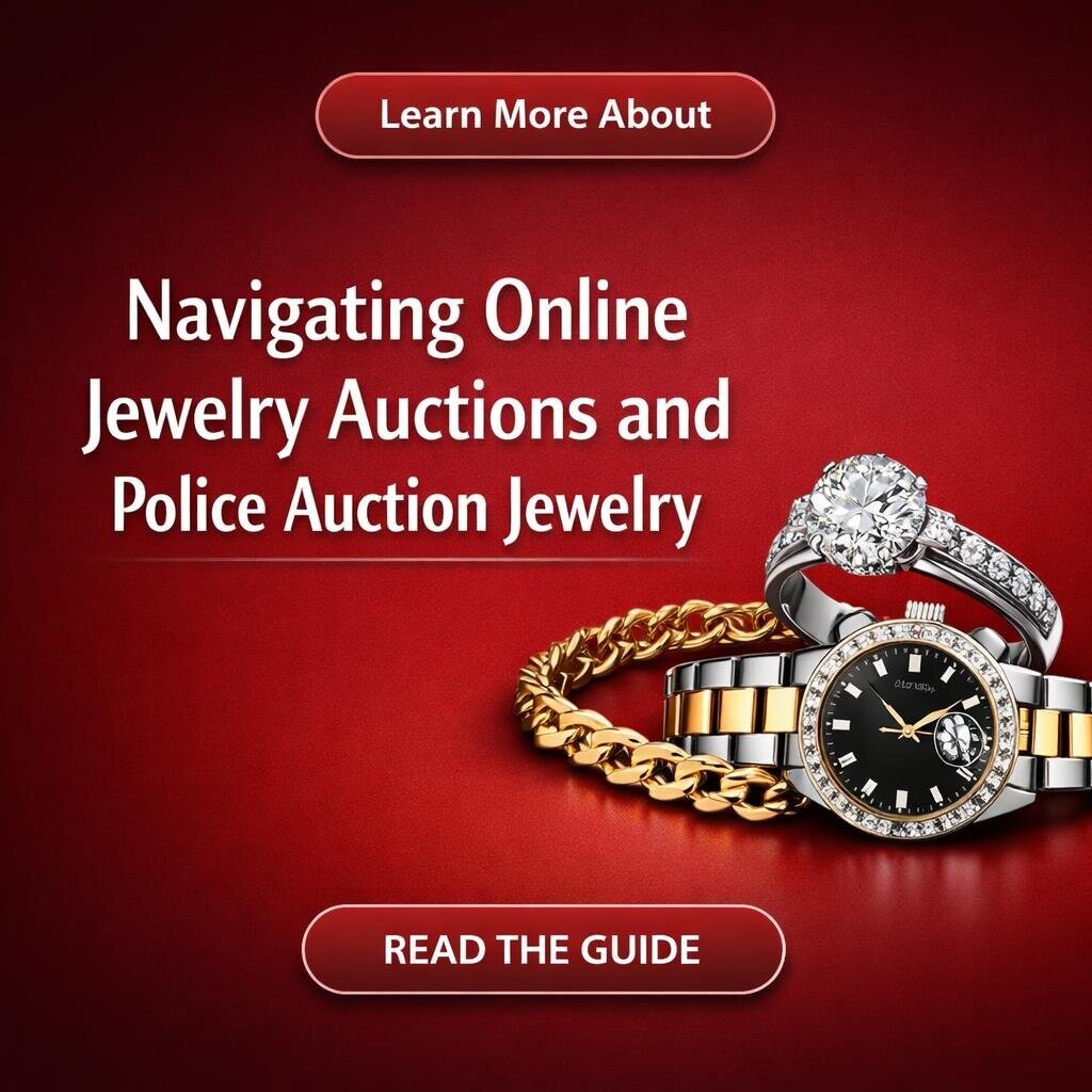 Knowledge Is Power Facebook ad: Navigating Online Jewelry Auctions and Police Auction…