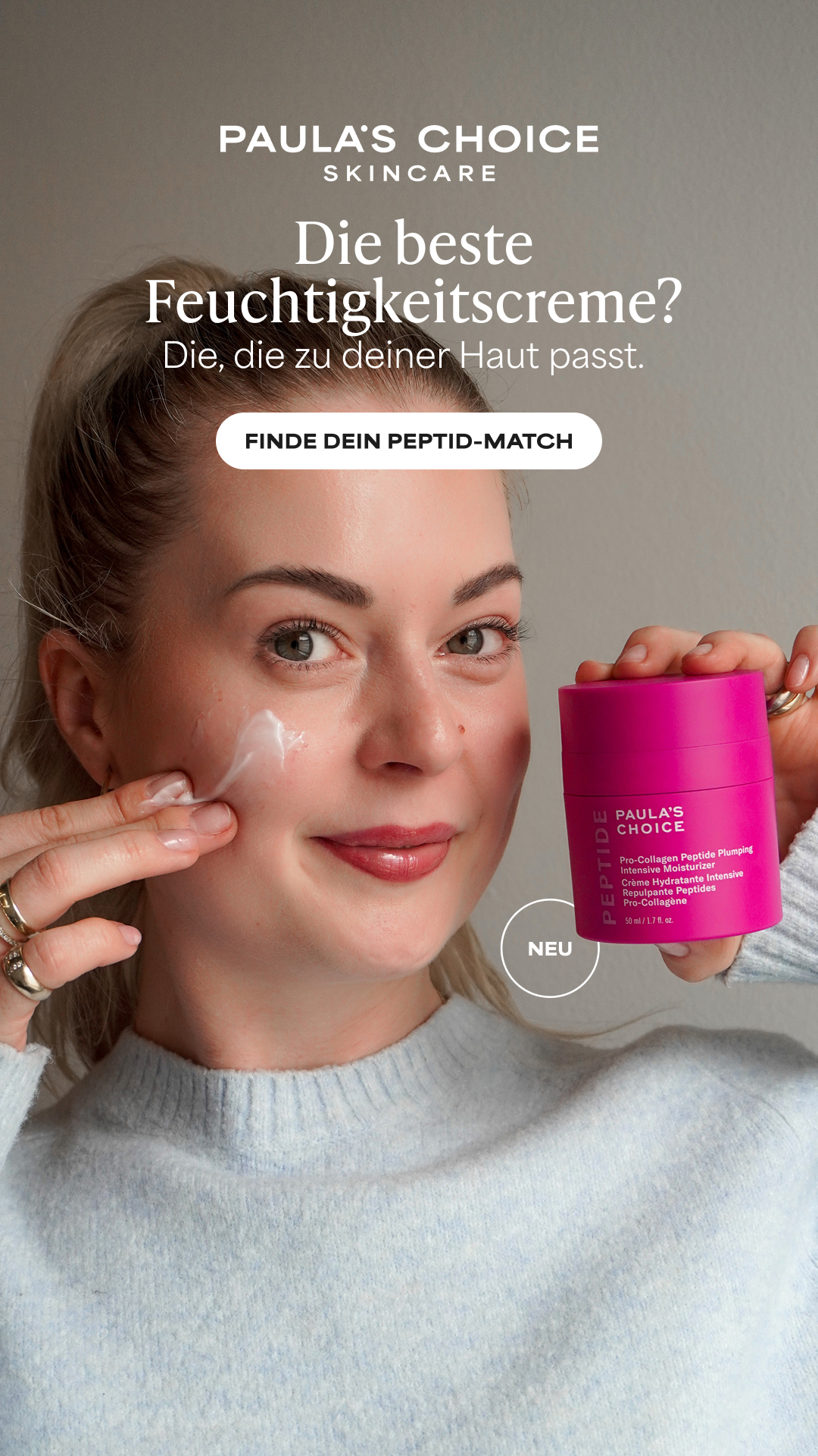 Paula's Choice Facebook ad: PEPTID-KOLLEKTION ENTDECKEN