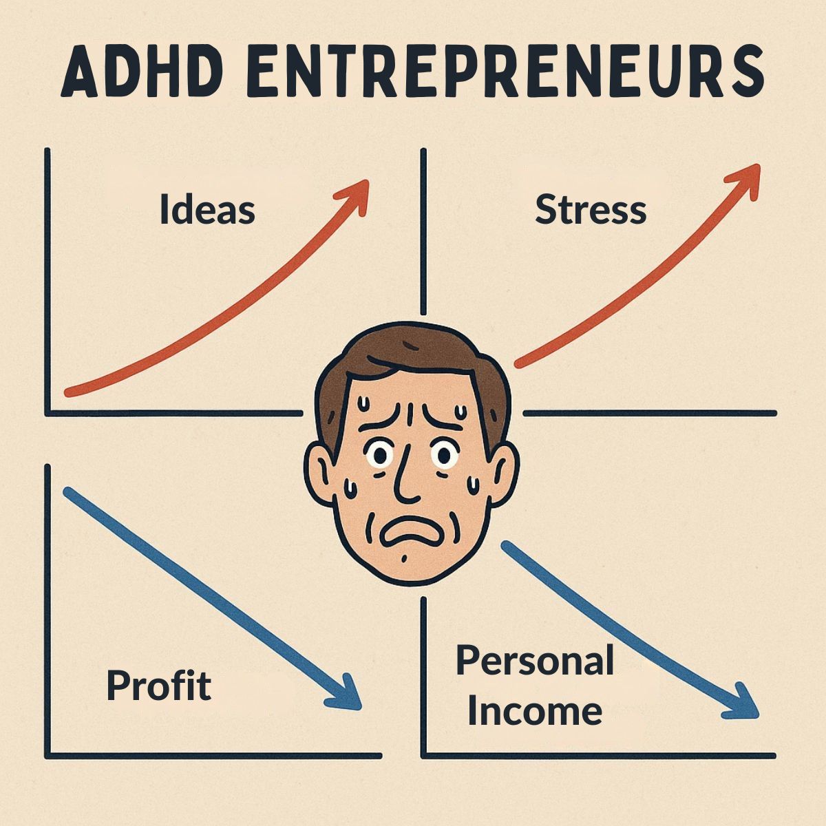 EXECUTE.now Facebook ad: Why Success Is Making Your ADHD Worse